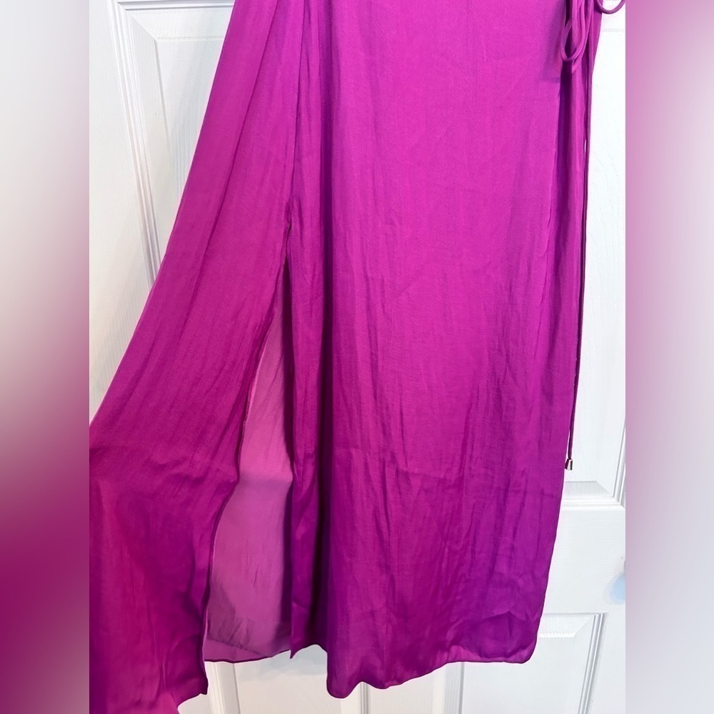 NWOT Free People, Satin Angie Set, Size 6 in Magenta Haze - Picture 6 of 9